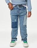 Denim-Jeans mit Aufnähern (2–8 Jahre)