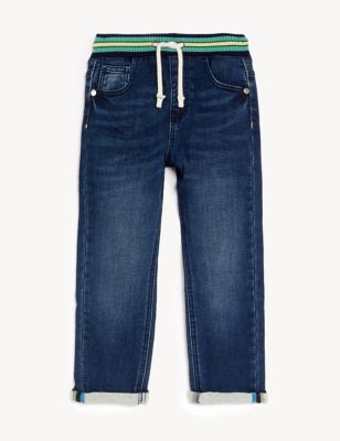 M&S Boys Regular Denim Rainbow Jeans (2-7 Yrs)