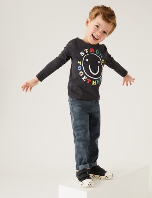 

Boys M&S Collection Regular Cotton Rich Camouflage Jeans (2-7 Yrs) - Grey Mix, Grey Mix