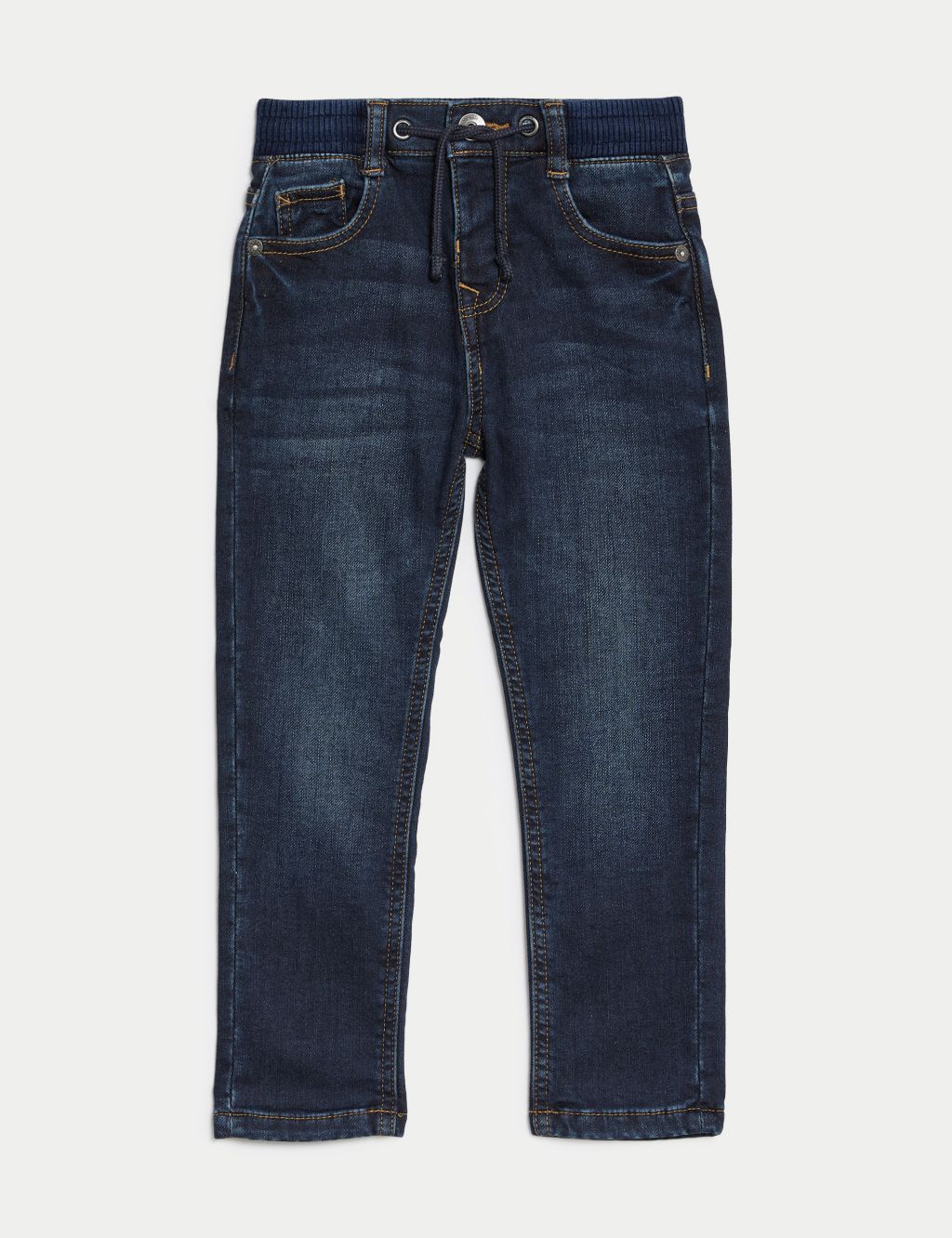 Regular Cotton Rich Elasticated Waist Jeans (2-8 Yrs) image 2