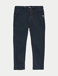 Schmal geschnittene Jeans mit hohem Baumwollanteil und elastischem Bund (2–8 J.)