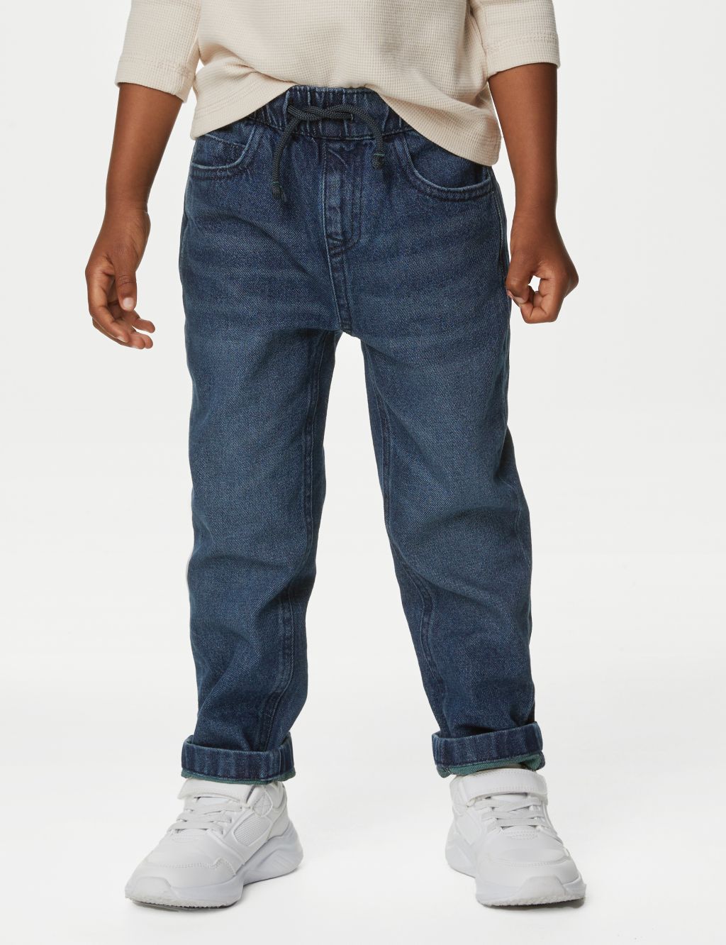 Relaxed Denim Elasticated Waist Jeans (2-8 Yrs) image 4