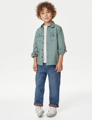 

Boys M&S Collection Relaxed Denim Elasticated Waist Jeans (2-8 Yrs), Denim