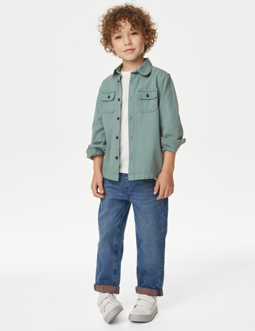 Relaxed Denim Elasticated Waist Jeans (2-8 Yrs) image 1