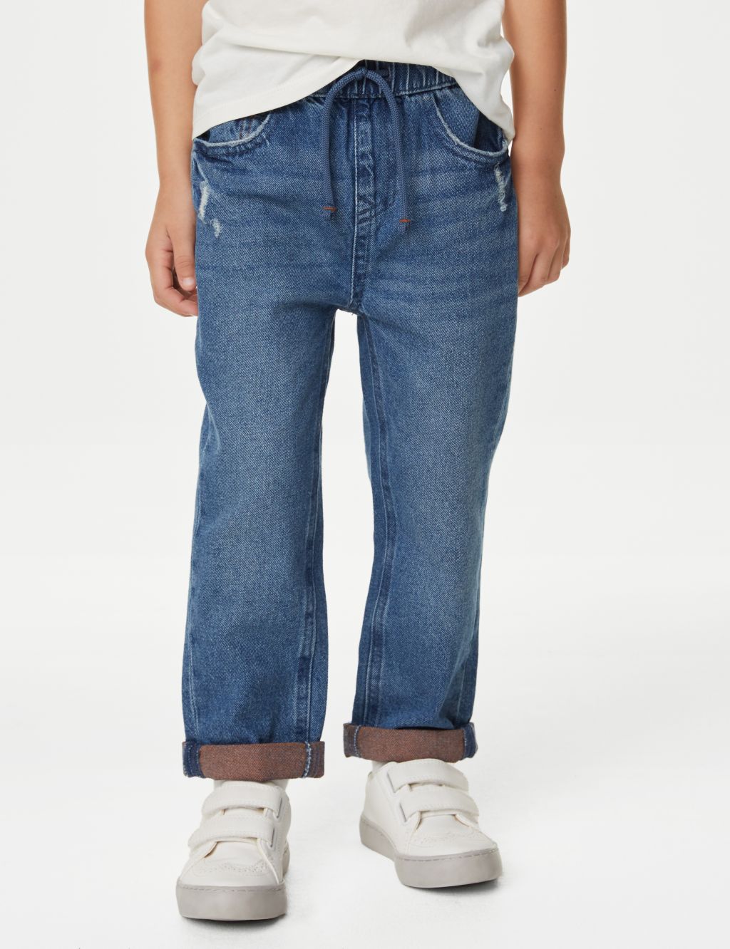 Relaxed Denim Elasticated Waist Jeans (2-8 Yrs) image 4