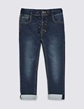 Pohodlné strečové džíny s&nbsp;klasickým střihem nohavic (2–7&nbsp;let)