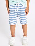 Pure Cotton Striped Shorts (3 Months - 7 Years)