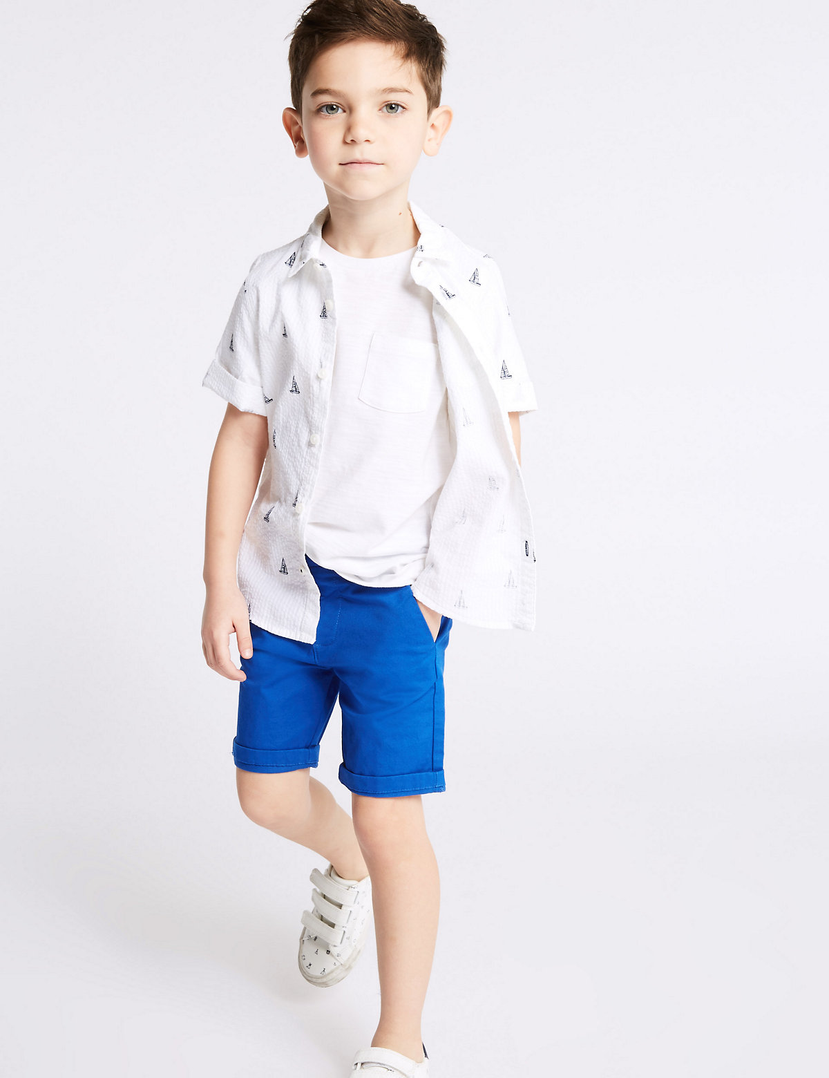 Cotton Chino Shorts with Stretch (3 Months - 7 Years)