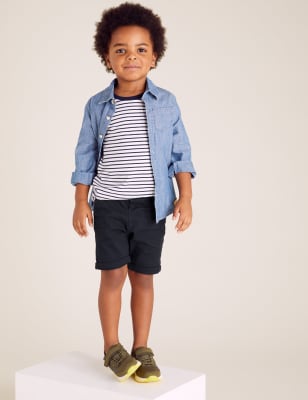 Short chino en coton (du 2 au 7 ans) - Navy