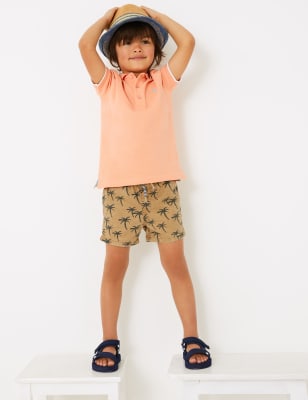 Regular Pure Cotton Rugby Shorts (2-7 Yrs) | M&S