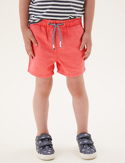Pure Cotton Rugby Shorts (2-7 Yrs)