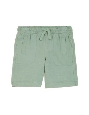 

Boys M&S Collection Pure Cotton Textured Shorts (2-7 Yrs) - Washed Green, Washed Green