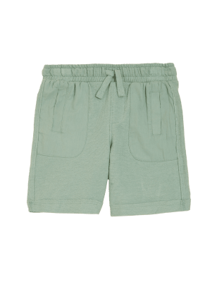 

Boys M&S Collection Pure Cotton Textured Shorts (2-7 Yrs) - Washed Green, Washed Green