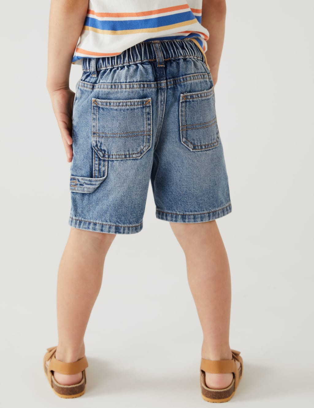 Pure Cotton Denim Shorts (2 - 8 Yrs) image 4