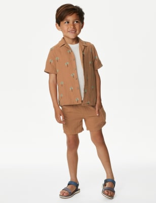 

M&S Collection Shorts aus reiner Baumwolle (2-8 Jahre) - Spice, Spice