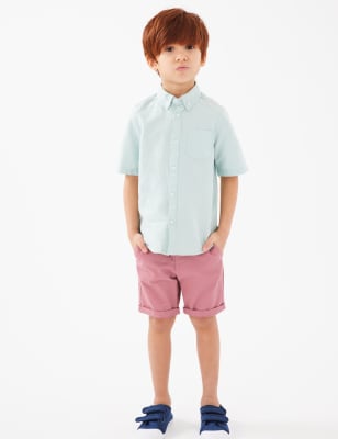 

Boys M&S Collection Cotton Rich Chino Shorts (2-7 Yrs) - Pink, Pink