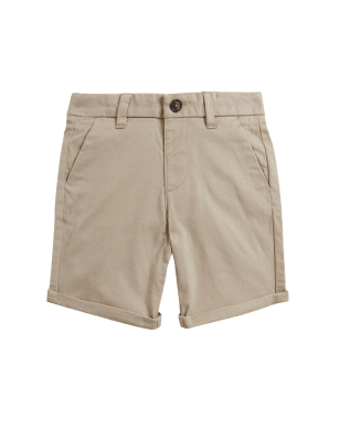 

M&S Collection Chinos cortos de algodón (2-7 años) - Stone, Stone