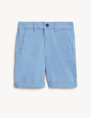 

Boys M&S Collection Cotton Rich Chino Shorts (2-8 Yrs) - Blue, Blue