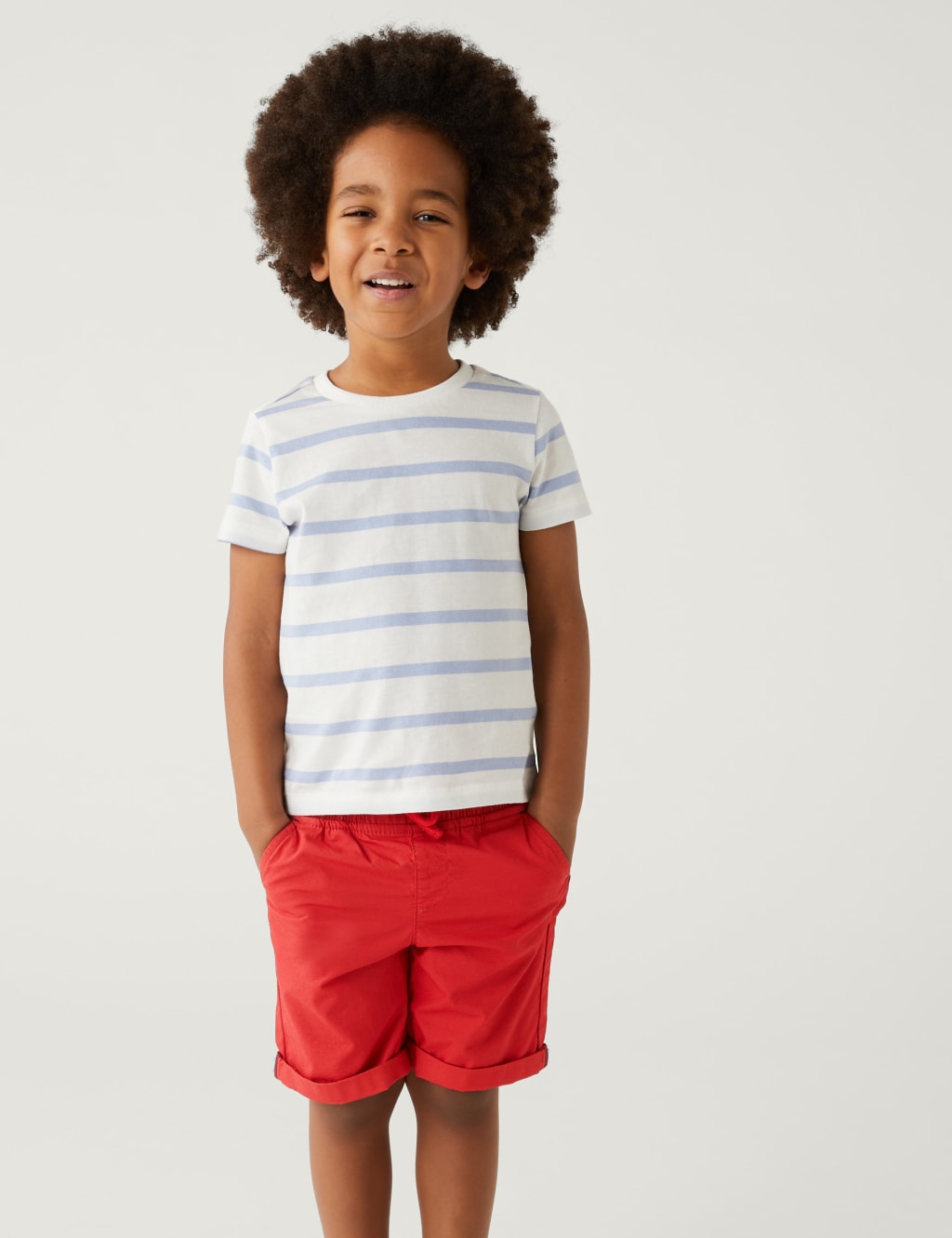 2pk Pure Cotton Shorts (2 - 8 Yrs) image 3