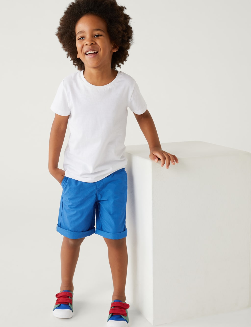 2pk Pure Cotton Plain Shorts image 2