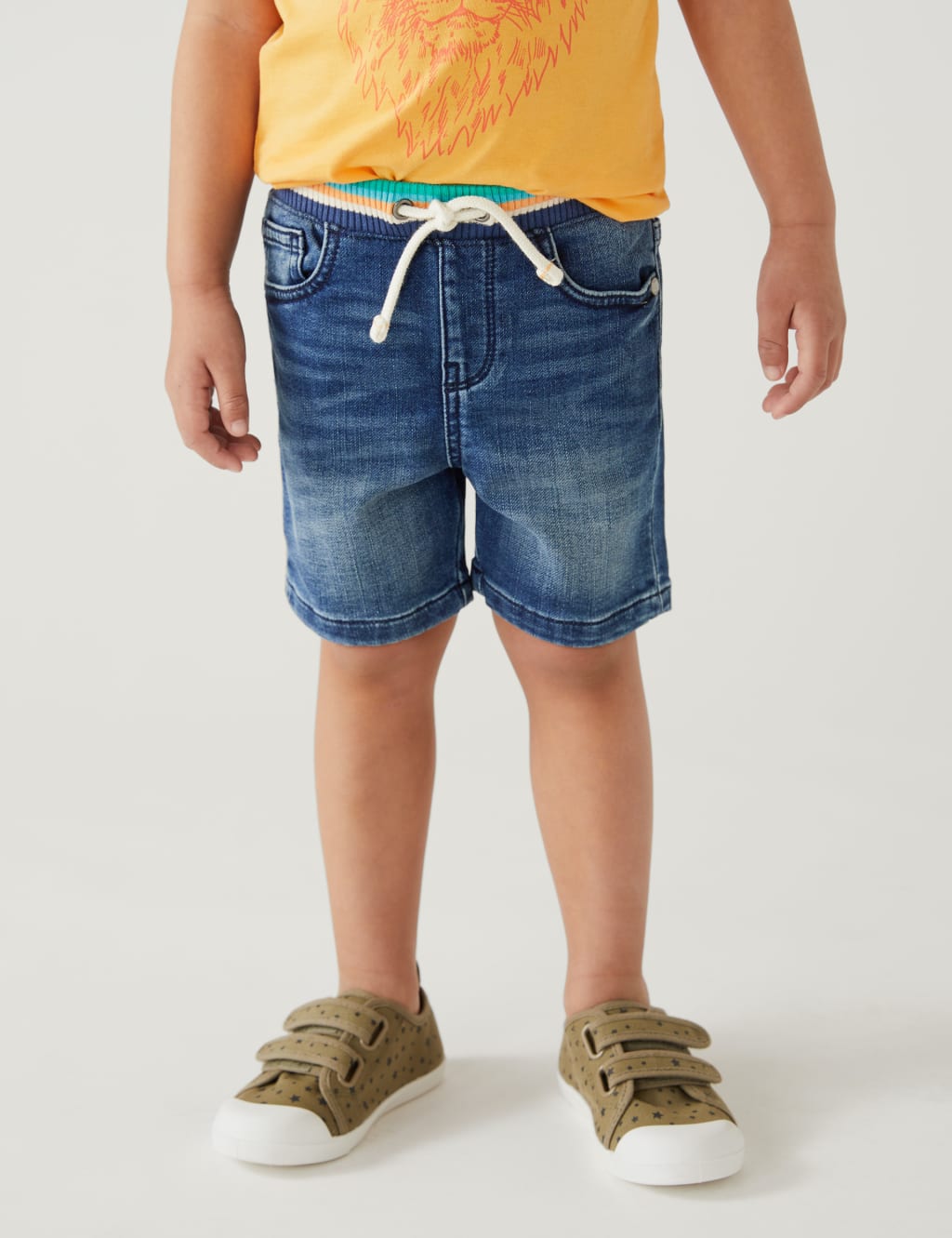 Cotton Rich Denim Shorts (2-8 Yrs) image 3