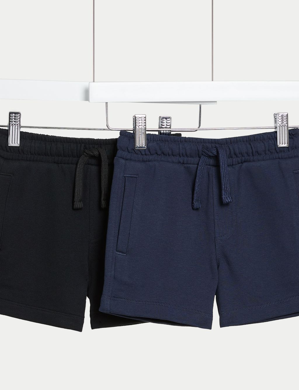 2pk Cotton Rich Shorts (2-8 Yrs) image 1