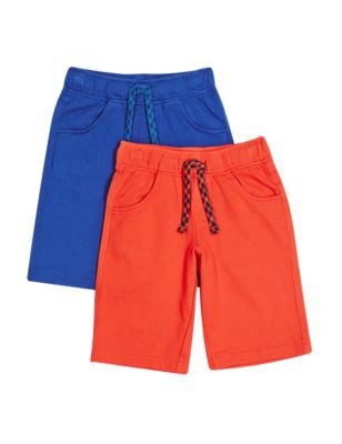 2 Pack Pure Cotton Shorts (1-7 Years) | M&S