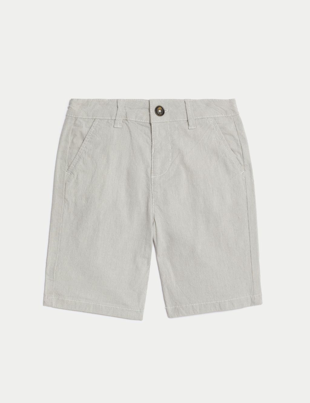 Cotton Rich Striped Chino Shorts (2-8 Yrs)