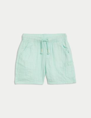 

Boys M&S Collection Pure Cotton Shorts (2-8 Yrs) - Mint, Mint