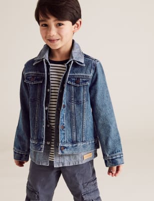 Veste en jean 100 % coton style western (du 2 au 7 ans) - Dark Indigo