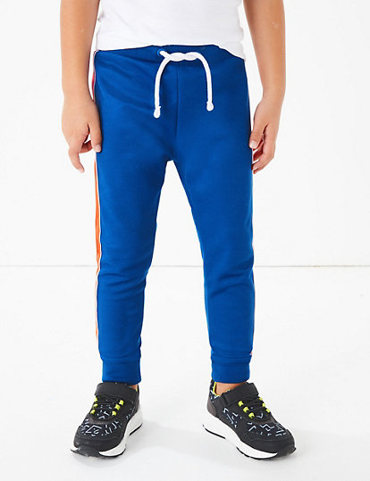 Cotton Rich Side Stripe Joggers (2-7 Years)