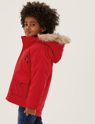 

Boys M&S Collection Stormwear™ Padded Parka (2-7 Yrs) - Red, Red