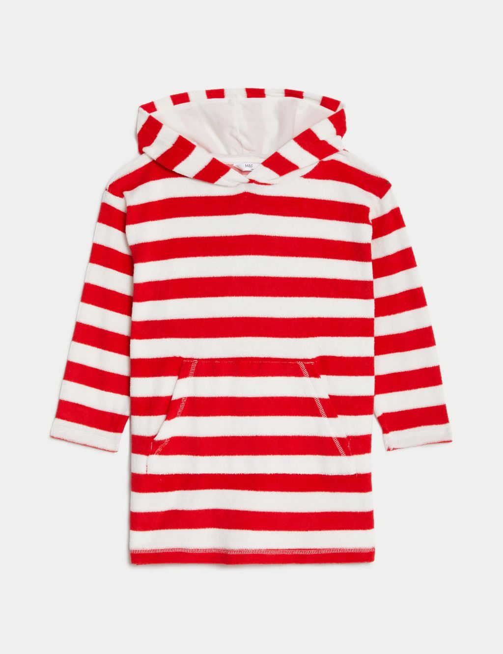 Cotton Rich Striped Towelling Poncho (2-8 Yrs) image 2