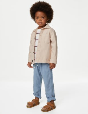 

Boys,Unisex,Girls M&S Collection Pure Cotton Shacket (2-8 Yrs) - Calico, Calico