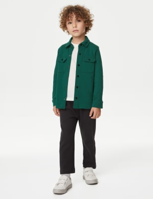 

M&S Collection Hemd mit hohem Baumwollanteil (2-8 J.) - Green, Green