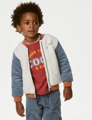 Cosy Borg Bomber Jacket (2-8 Yrs)