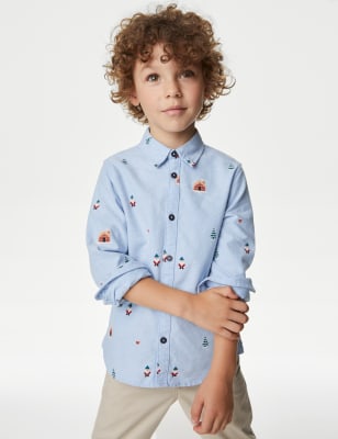 Chemise 100 coton imprim de No l du 2 au 8 ans M S CA