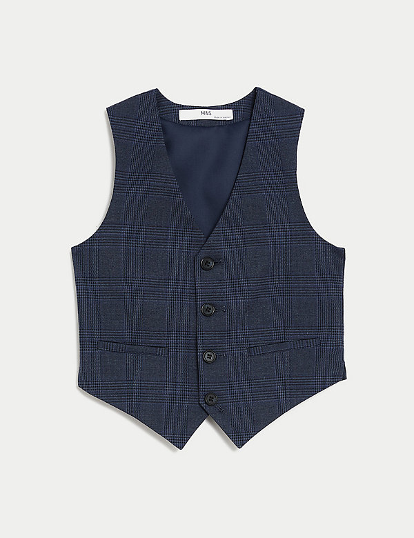 Checked Suit Waistcoat (2-8 Yrs) - NZ