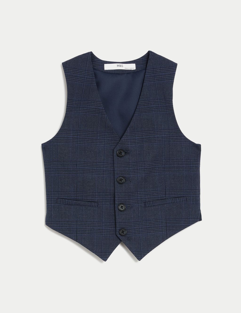 Checked Suit Waistcoat (2-8 Yrs) image 2