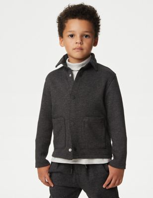 

Boys M&S Collection Cotton Rich Textured Shacket (2-8 Yrs) - Charcoal, Charcoal