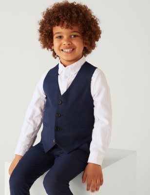 

Boys M&S Collection Suit Waistcoat (2-8 Yrs) - Indigo, Indigo