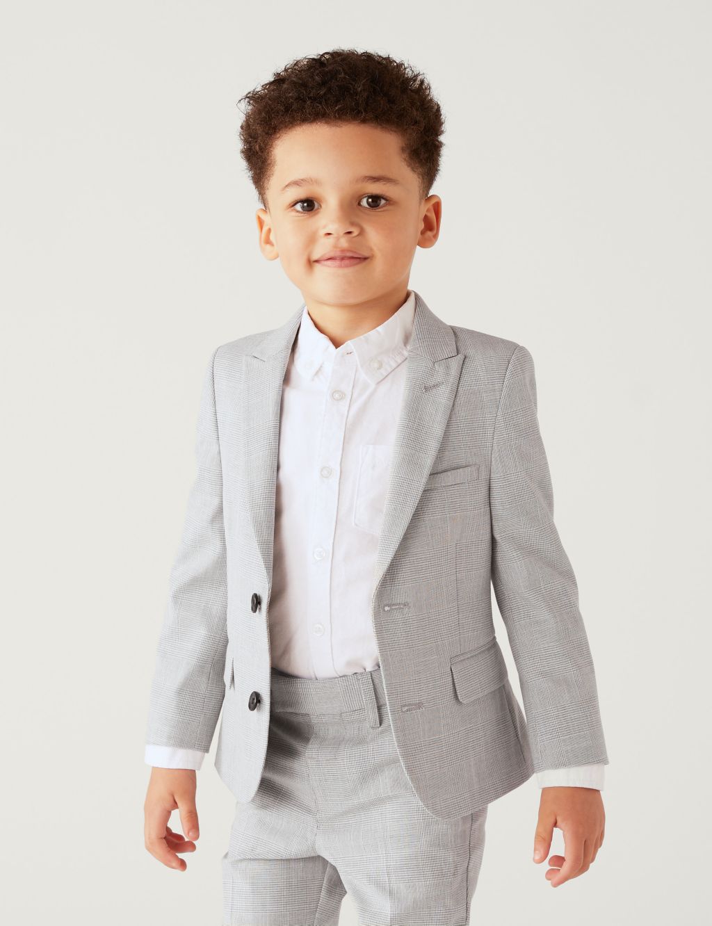 Checked Suit Jacket (2-8 Yrs) image 3