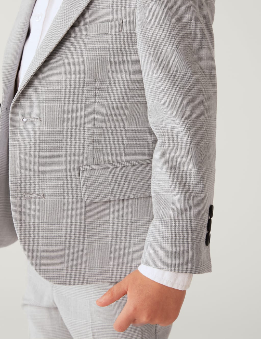Checked Suit Jacket (2-8 Yrs) image 5