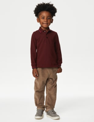 

M&S Collection Poloshirt mit hohem Baumwollanteil (2-8 J.) - Red Mix, Red Mix