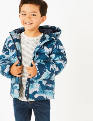 Manteau matelass&eacute; &agrave; imprim&eacute; dinosaure (du 3&nbsp;mois au 7&nbsp;ans)