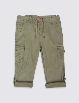 Pure Cotton Trousers (3 Months - 5 Years) | M&S