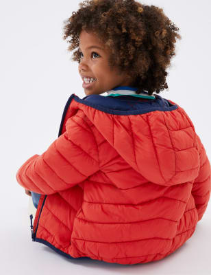 Padded jacket store with stormwear