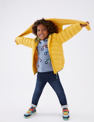 Marks And Spencer Boys M&S Collection Stormwear Lightweight Padded Jacket (2-7 Yrs) - Yellow