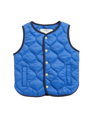 

M&S Collection Leichte Steppweste (2-7 J.) - Blue, Blue