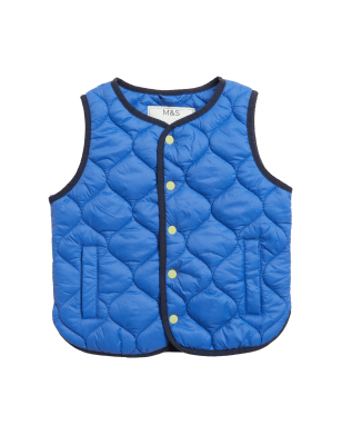 

M&S Collection Chaleco acolchado ligero (2-7 años) - Blue, Blue